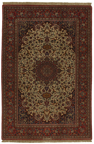 Isfahan Alfombra Persa 303x201