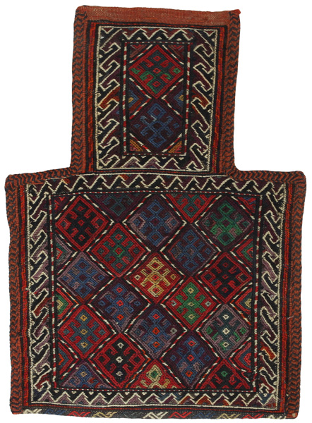 Qashqai - Saddle Bag Alfombra Persa 51x36
