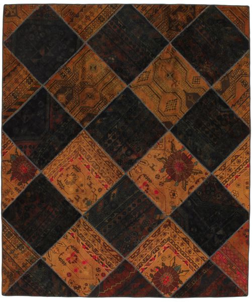 Patchwork Alfombra Persa 243x205