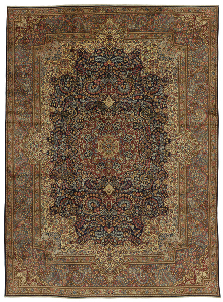 Kerman - Lavar Alfombra Persa 398x289
