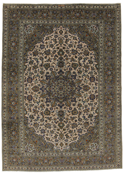 Kashan Alfombra Persa 345x247