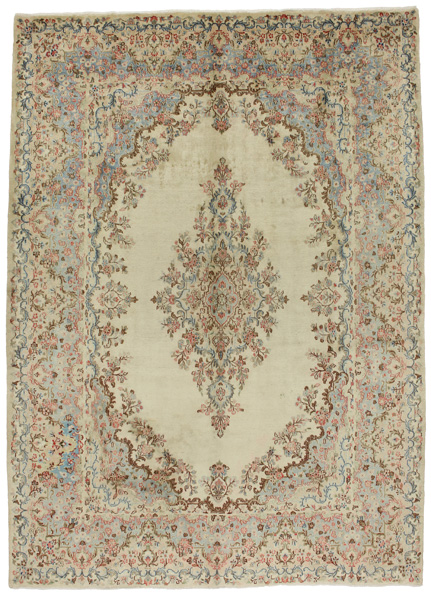 Kerman - Antique Alfombra Persa 380x272