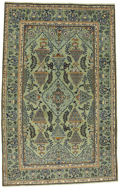 Kashan Alfombra Persa 377x235