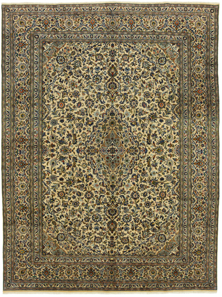 Kashan Alfombra Persa 394x298