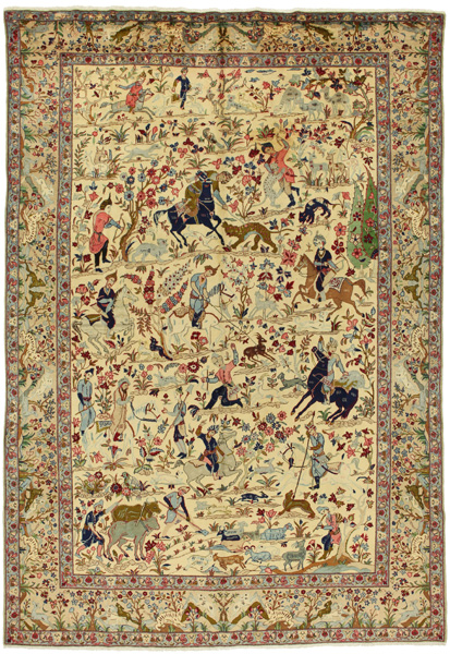 Isfahan Alfombra Persa 377x262