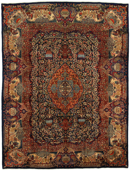 Kashmar Alfombra Persa 390x297