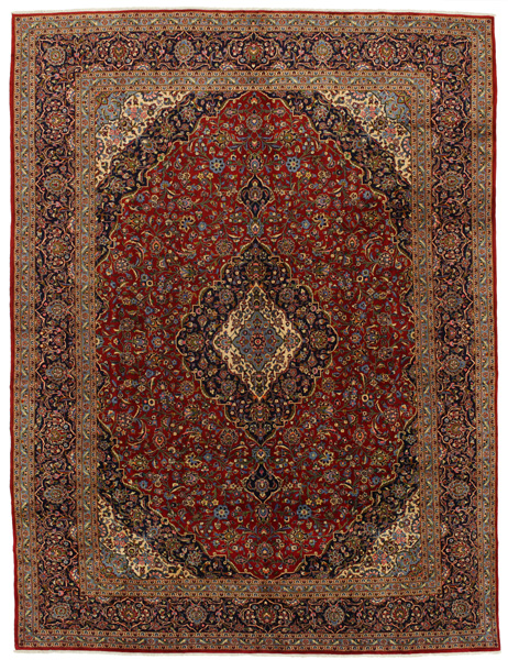 Kashan Alfombra Persa 398x301