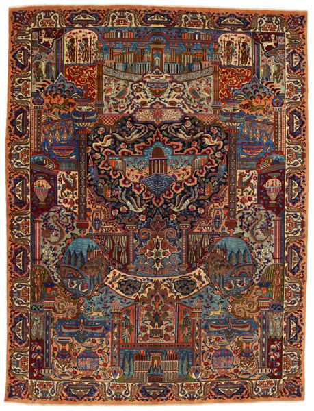 Kashmar - Mashad Alfombra Persa 390x293