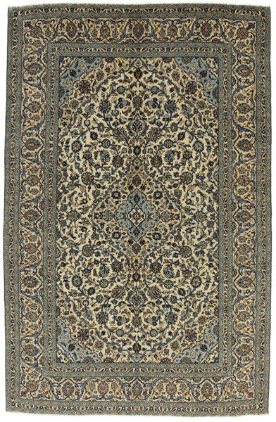 Kashan Alfombra Persa 371x242