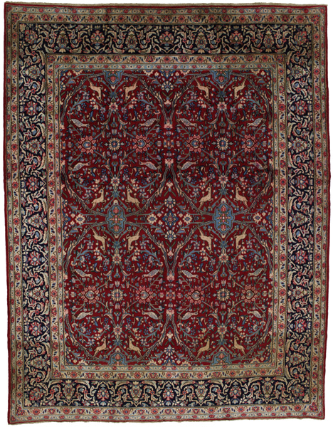 Isfahan Alfombra Persa 367x286
