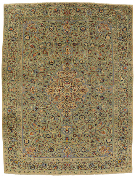 Kashan Alfombra Persa 398x294