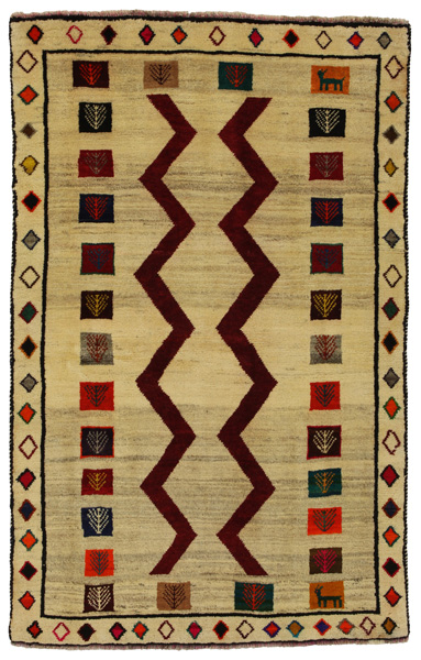 Gabbeh - Qashqai Alfombra Persa 190x122