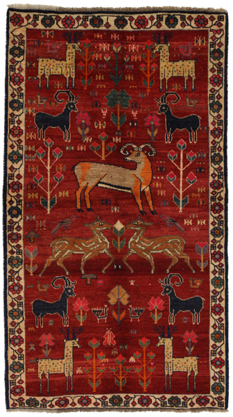 Gabbeh - Qashqai Alfombra Persa 216x122