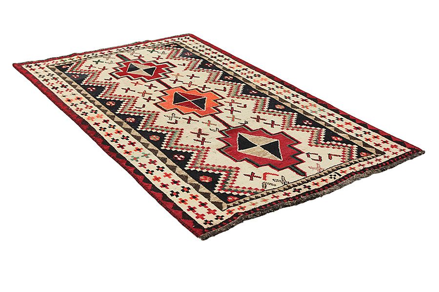 Qashqai - Gabbeh Alfombra Persa 217x135 - Imagen 1