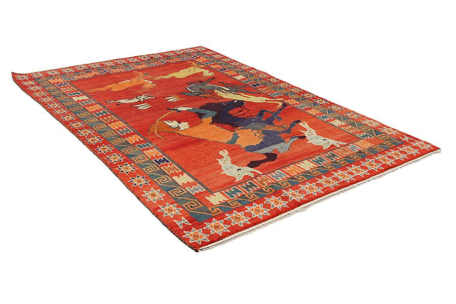Gabbeh - Qashqai Alfombra Persa 300x206 - Imagen 1