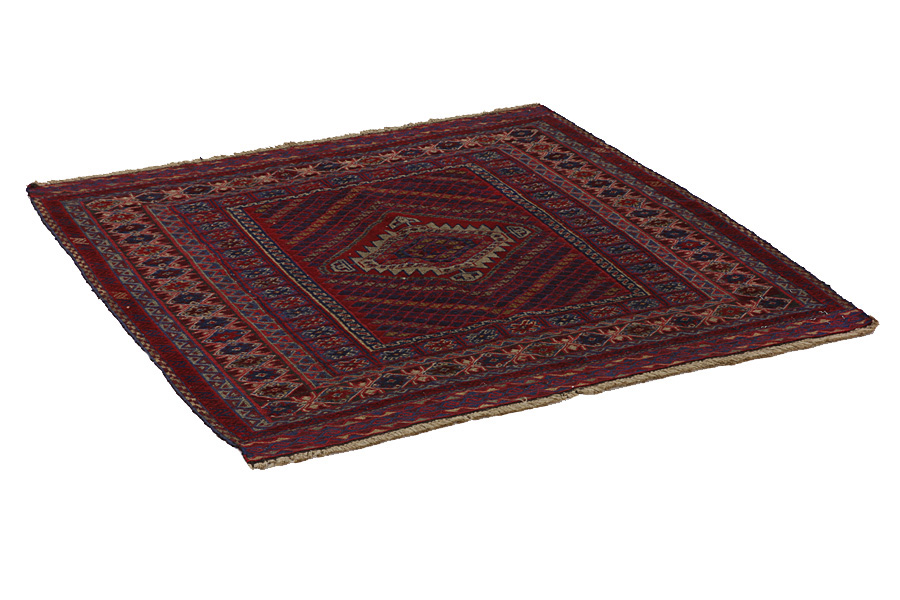 Alfombra - Kilim - Turkaman 120x120 - Imagen 1
