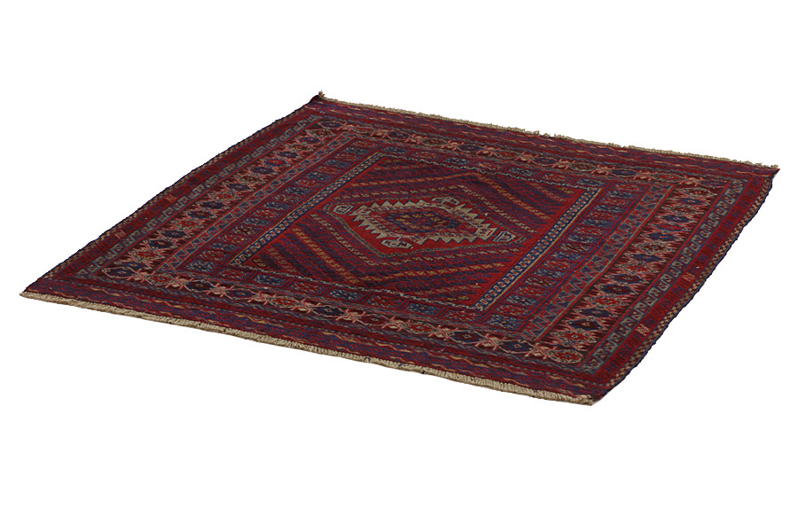 Alfombra - Kilim - Turkaman 120x120 - Imagen 2