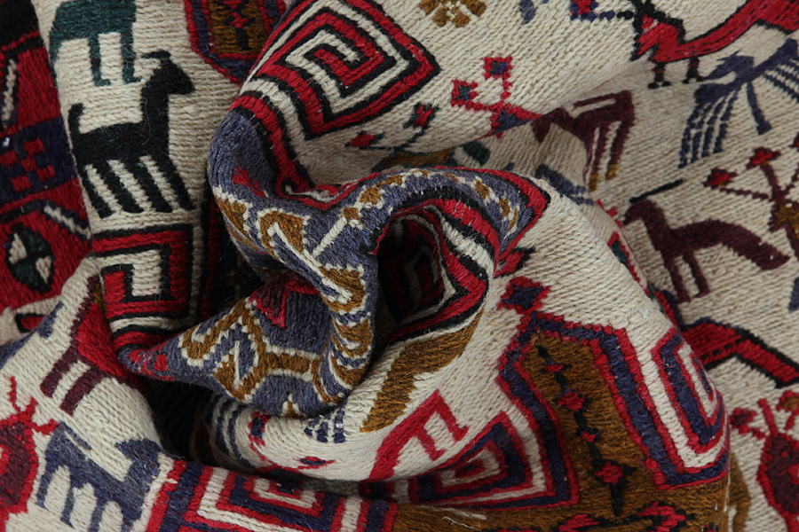 Kilim Sumak - Afshar 130x105 - Imagen 6
