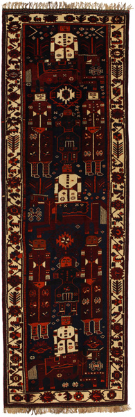 Bakhtiari - Qashqai Alfombra Persa 433x138