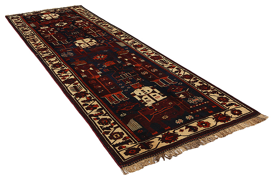 Bakhtiari - Qashqai Alfombra Persa 433x138 - Imagen 1