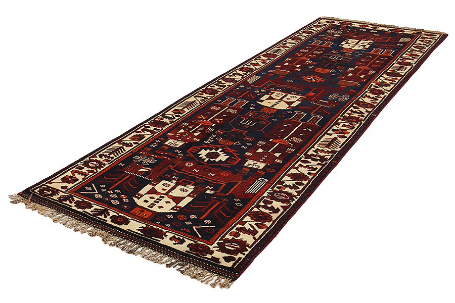 Bakhtiari - Qashqai Alfombra Persa 433x138 - Imagen 2