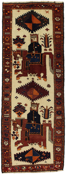 Bakhtiari - Gabbeh Alfombra Persa 344x127