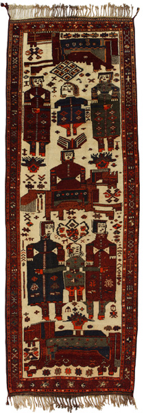 Bakhtiari - Qashqai Alfombra Persa 395x133