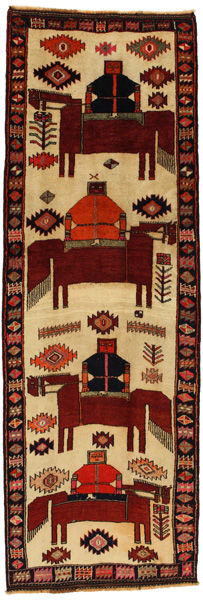 Bakhtiari - Qashqai Alfombra Persa 383x127