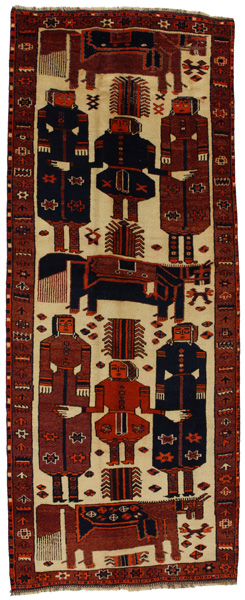 Bakhtiari - Qashqai Alfombra Persa 359x140