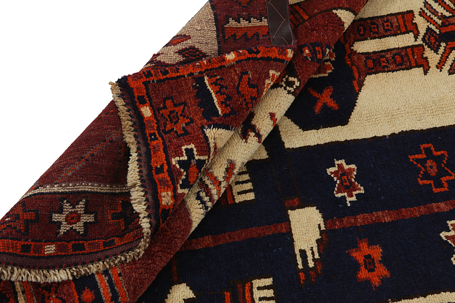 Bakhtiari - Qashqai Alfombra Persa 359x140 - Imagen 4