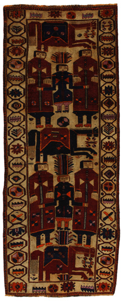 Bakhtiari - Qashqai Alfombra Persa 359x138