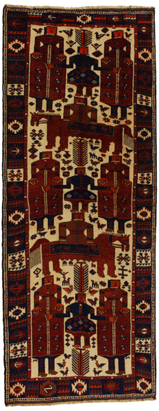 Bakhtiari - Qashqai Alfombra Persa 406x157