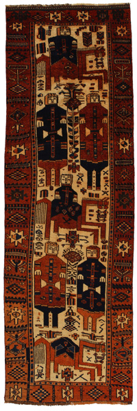 Bakhtiari - Qashqai Alfombra Persa 374x117