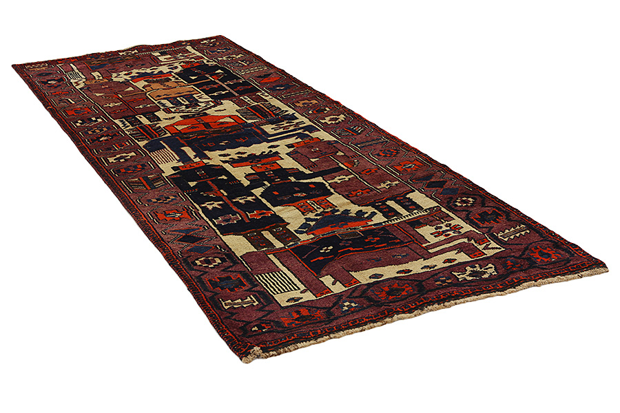 Bakhtiari - Qashqai Alfombra Persa 348x138 - Imagen 1