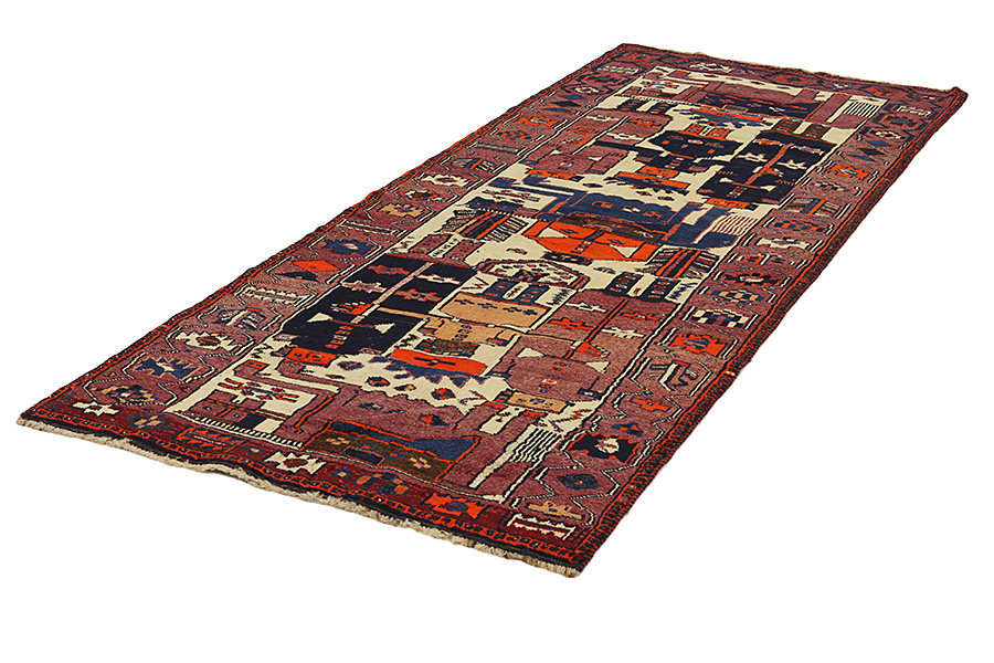 Bakhtiari - Qashqai Alfombra Persa 348x138 - Imagen 2