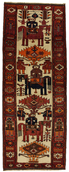 Bakhtiari - Qashqai Alfombra Persa 399x147