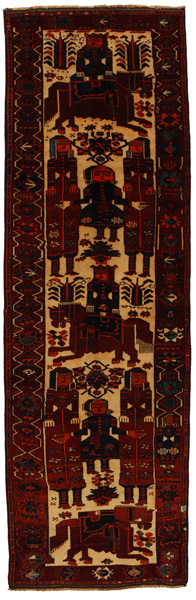 Bakhtiari - Qashqai Alfombra Persa 438x137