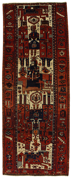 Bakhtiari - Qashqai Alfombra Persa 388x147