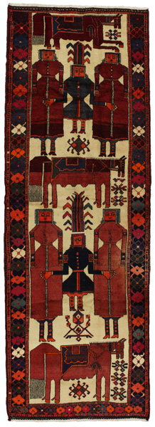 Bakhtiari - Qashqai Alfombra Persa 416x144