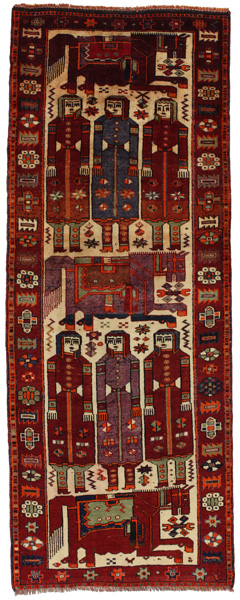 Bakhtiari - Qashqai Alfombra Persa 361x137