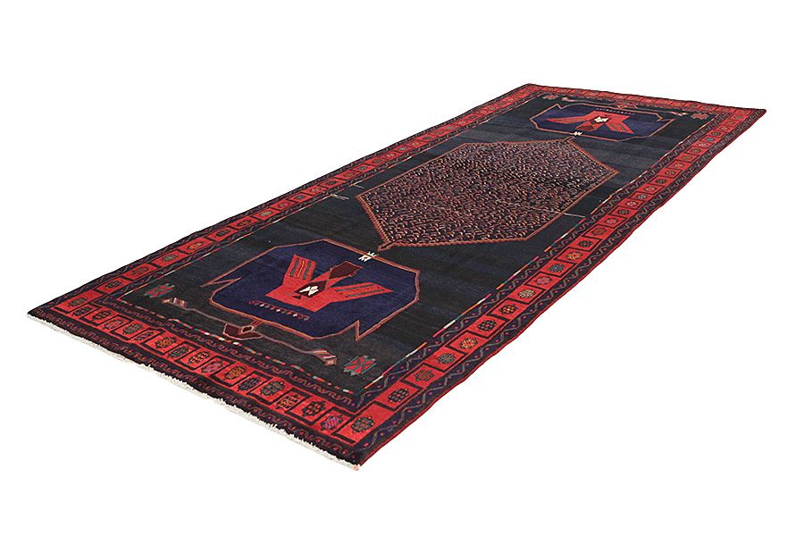 Koliai - Kurdi Alfombra Persa 375x157 - Imagen 2