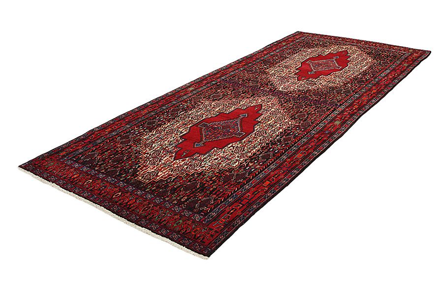 Senneh - Kurdi Alfombra Persa 368x146 - Imagen 2
