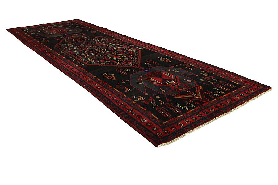 Koliai - Kurdi Alfombra Persa 408x147 - Imagen 1