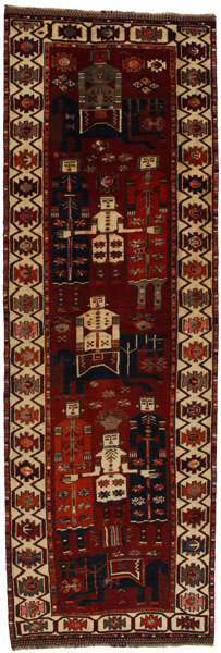 Bakhtiari - Qashqai Alfombra Persa 415x137