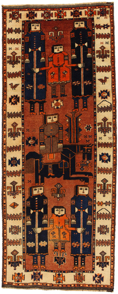Bakhtiari - Qashqai Alfombra Persa 351x140