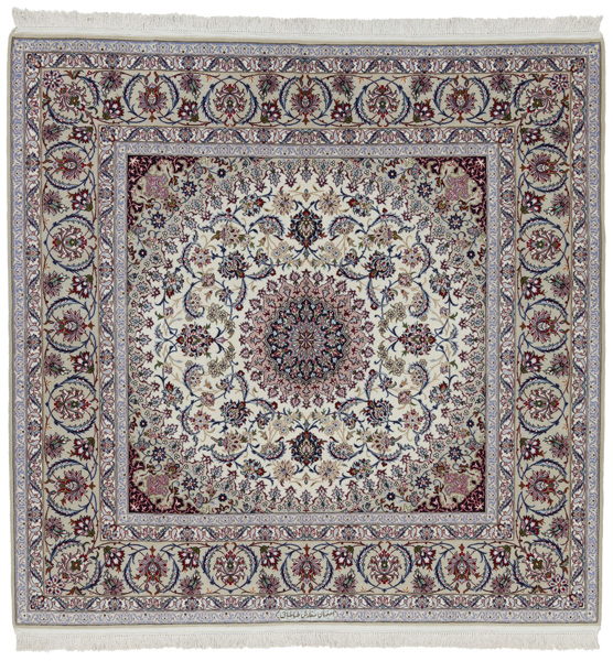Isfahan Alfombra Persa 206x207