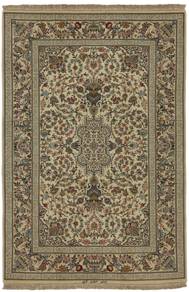 Isfahan Alfombra Persa 215x146