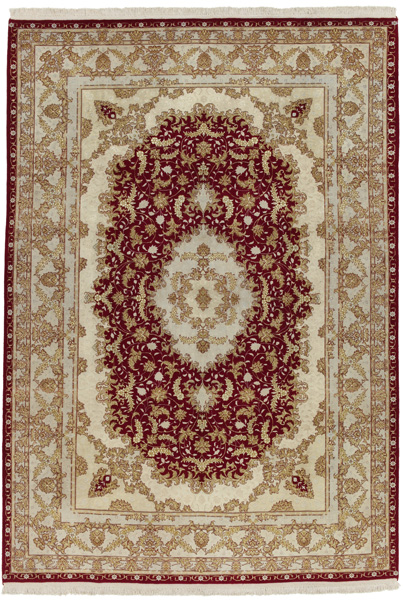Tabriz Alfombra Persa 355x247