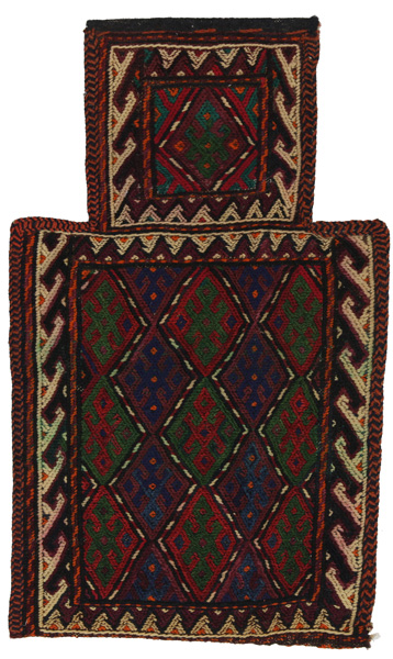 Qashqai - Saddle Bag Alfombra Persa 51x30