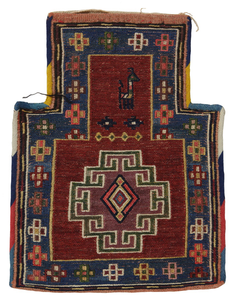Qashqai - Saddle Bag Alfombra Persa 39x29